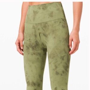 lululemon Green Tie-Dye Leggings